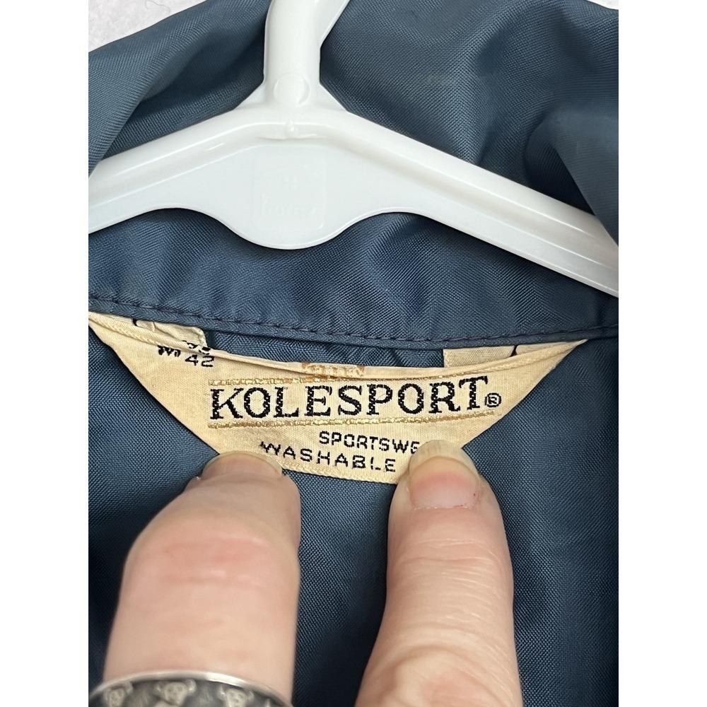 VTG 1960s KOLESPORT Nylon Jacket TIGERLAND LA Fort Polk (?) Zip Flocked Tiger M - Picture 7 of 9